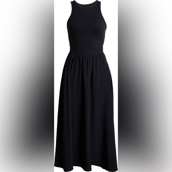 Nordstrom Zella Effortless Hybrid Racerback Midi Dress - Picture 4 of 9